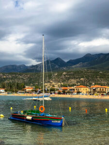 Fishing boat in Stoupa Bay